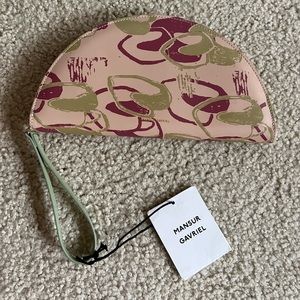 Mansur Gavriel The Moon wallet/clutch in cammello and light green